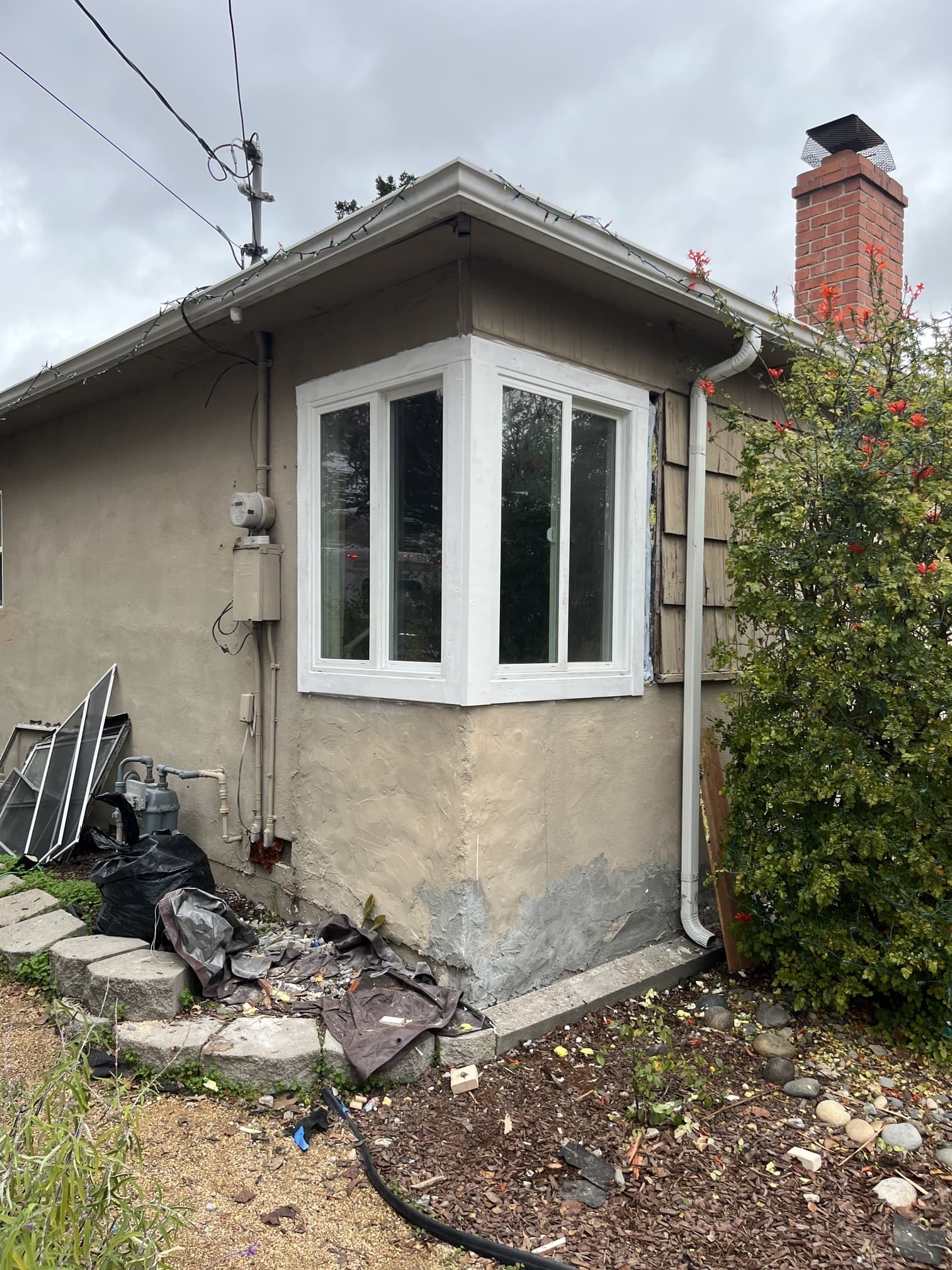 Residential window installation work